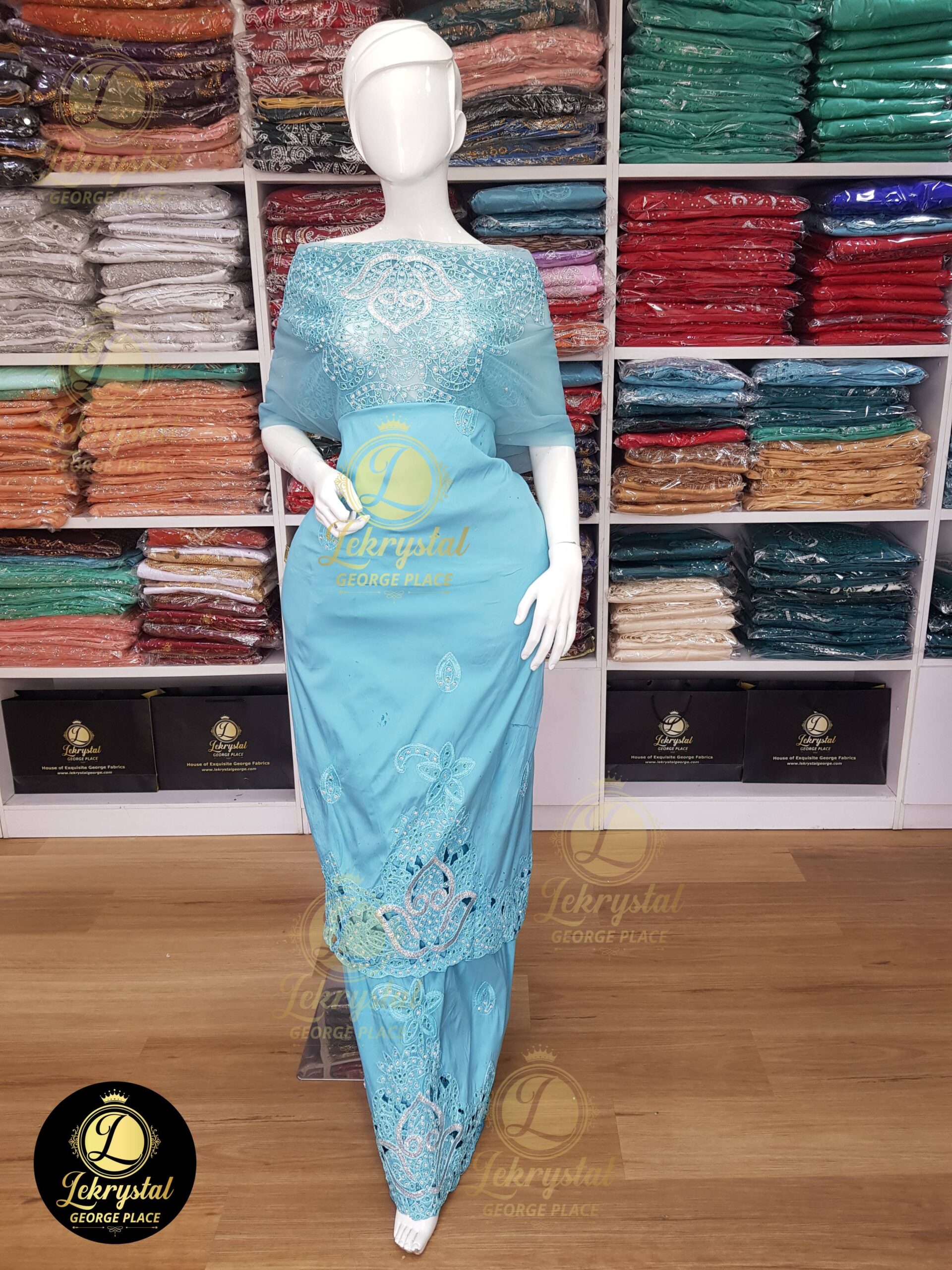 Silk on Silk Embroidered